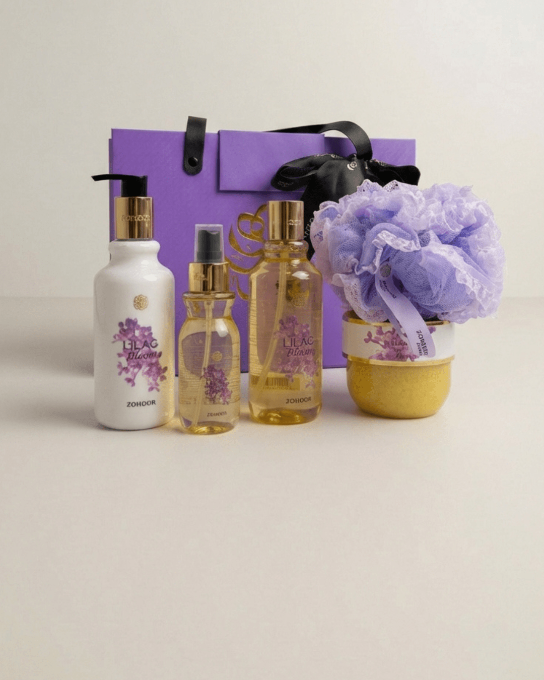 مجموعة العناية بالجسم الفاخرة ليلاك بلوم