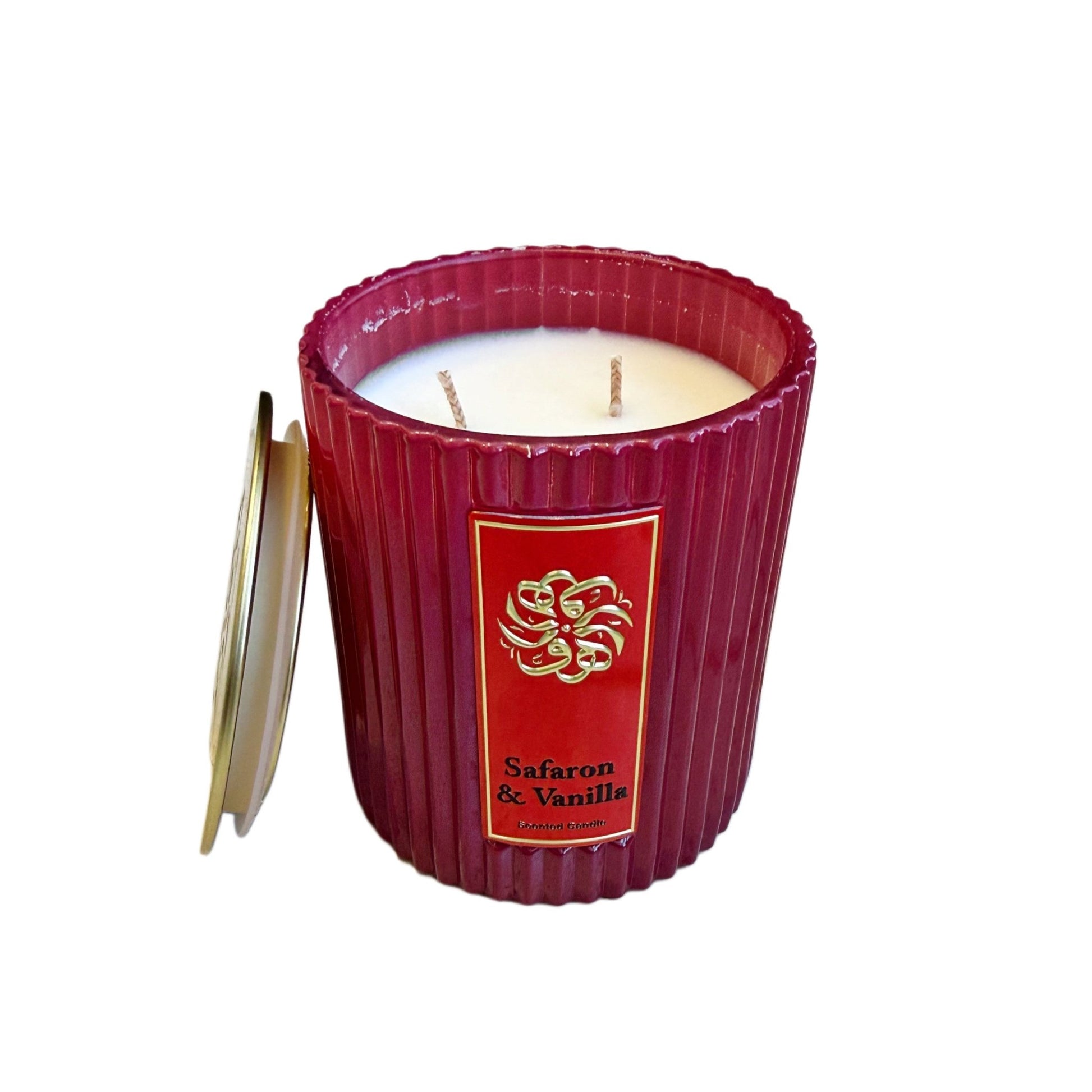 شمعة زعفران وفانيلا - Zohoor alreef SA