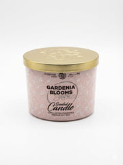 شمعة معطرة غاردينيا بلومز Gardenia Blooms بثلاث فتائل – شمع صويا طبيعي 360 جرام - Zohoor alreef SA